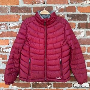 L.L. Bean Women's Red Puffer Jacket